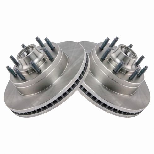 Ford Front Driver & Passenger Side 2 Piece Brake Rotor Set TRQ BRA14144
