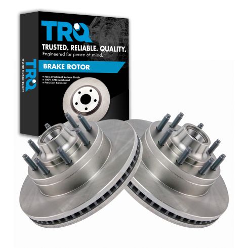 Ford Front Driver & Passenger Side 2 Piece Brake Rotor Set TRQ BRA14144