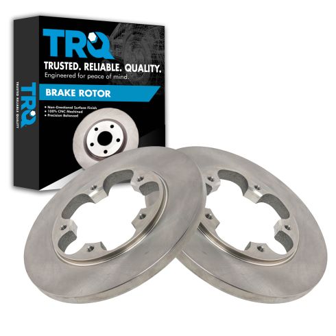Ford Rear Driver & Passenger Side 2 Piece Brake Rotor Set TRQ BRA14150