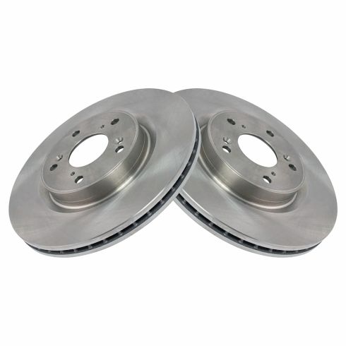 2012-16 Honda CR-V Front Wheel Drive Front Driver & Passenger Side 2 Piece Brake Rotor Set TRQ BRA14151