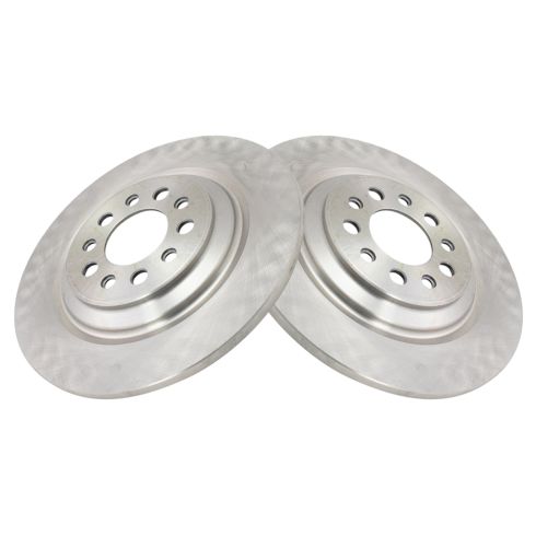 2014-23 Jeep Cherokee Rear Driver & Passenger Side with 320mm Diameter Rotors 2 Piece Brake Rotor Set TRQ BRA14156