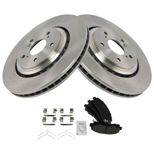 2015-20 Acura TLX Front Ceramic Brake Pad & Rotor Kit TRQ BKA14197