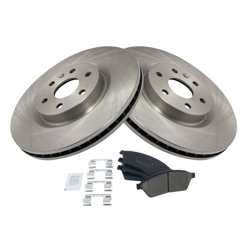 2010-16 Cadillac SRX Front Ceramic Brake Pad & Rotor Kit TRQ BKA14211