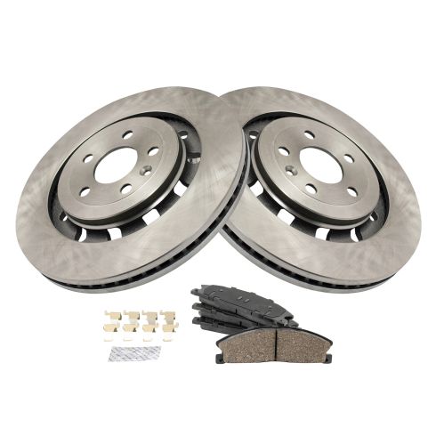 Ford Lincoln Front Ceramic Brake Pad & Rotor Kit TRQ BKA14225