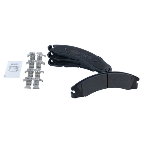 Ford E150 E250 E350 Super Duty Front & Rear Semi-Metallic Brake Pad & Rotor Kit TRQ BKA14259