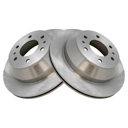 Rear Ceramic Brake Pad & Rotor Kit with Parking Shoes TRQ BKA14091