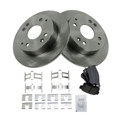 Honda Accord Acura CL Rear Semi-Metallic Brake Pad & Rotor Kit TRQ BKA14351