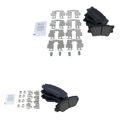 Toyota Rav4 Lexus HS250h Front & Rear Semi-Metallic Brake Pads TRQ BFA14318