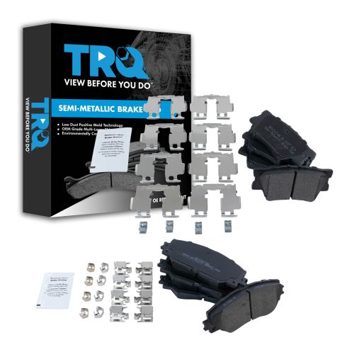 Toyota Rav4 Lexus HS250h Front & Rear Semi-Metallic Brake Pads TRQ BFA14318