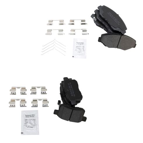 Honda Accord Front & Rear Semi-Metallic Brake Pads TRQ BFA14331