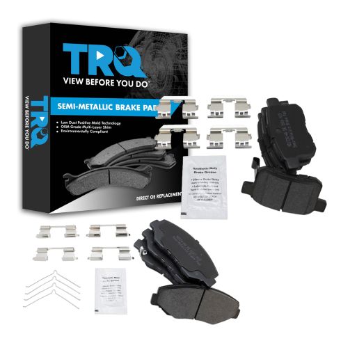 Honda Accord Front & Rear Semi-Metallic Brake Pads TRQ BFA14331