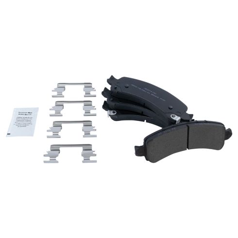 2002-07 Jeep Liberty Front Semi-Metallic Brake Pad & Rotor Kit with Calipers TRQ BKA14426 - Image 4