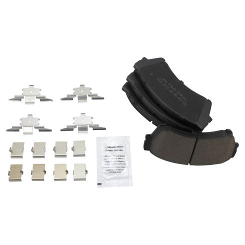 Ford Mazda Lincoln Mercury Front Semi-Metallic Brake Pad & Rotor Kit with Calipers TRQ BKA14438 - Image 6