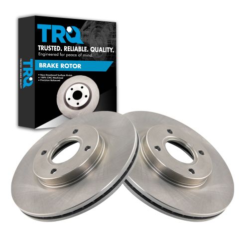 Subaru Crosstrek Impreza Front Driver & Passenger Side 2 Piece Brake Rotor Set TRQ BRA14536