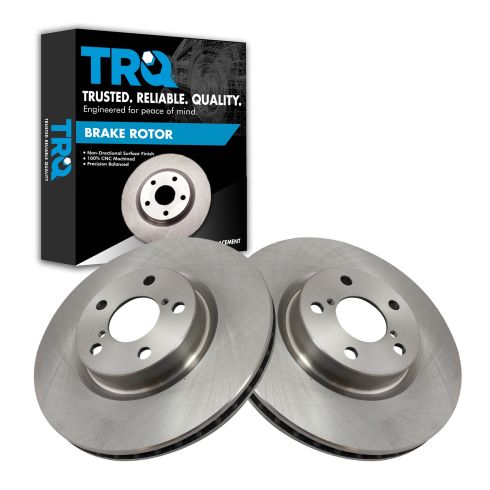 2017-23 Subaru Impreza Front Driver & Passenger Side with 277mm Diameter Front Rotors 2 Piece Brake Rotor Set TRQ BRA14537
