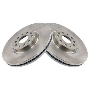 VW Atlas Atlas Cross Sport Front Driver & Passenger Side 2 Piece Brake Rotor Set TRQ BRA72746
