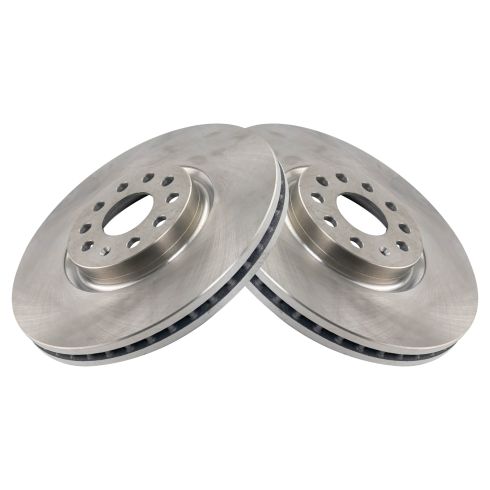 VW Atlas Atlas Cross Sport Front Driver & Passenger Side 2 Piece Brake Rotor Set TRQ BRA72746