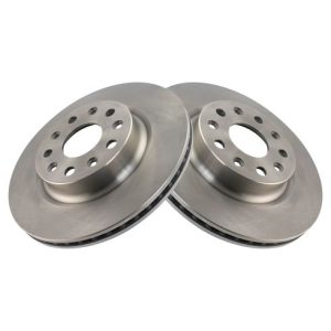2018-24 Jeep Wrangler with Brake Code BRY Front Driver & Passenger Side 2 Piece Brake Rotor Set TRQ BRA75363