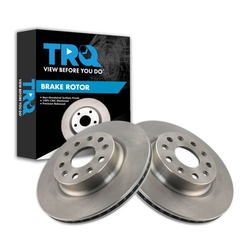 2018-24 Jeep Wrangler with Brake Code BRY Front Driver & Passenger Side 2 Piece Brake Rotor Set TRQ BRA75363