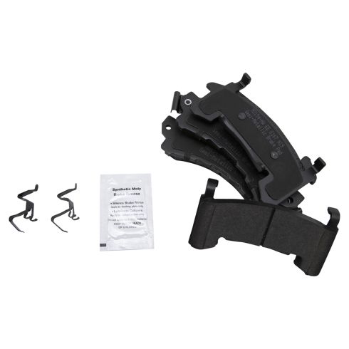 Chevrolet GMC Isuzu Front Semi-Metallic Premium G-Coated Brake Pad & Rotor Kit with Calipers TRQ Performance BKA14938 - Image 5