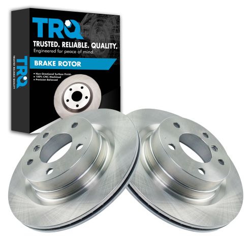 BMW Rear Driver & Passenger Side 2 Piece Brake Rotor Set TRQ BRA78501