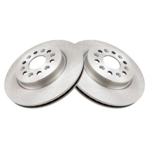 Chevrolet GMC Buick Cadillac Rear Driver & Passenger Side 2 Piece Brake Rotor Set TRQ BRA78668