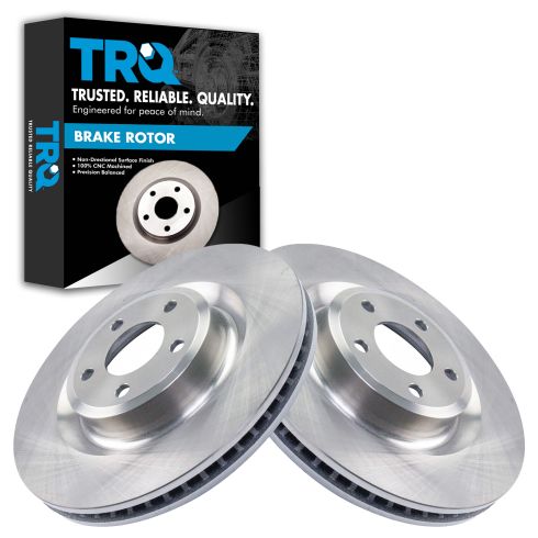 Ford Explorer Lincoln Aviator Front Driver & Passenger Side 2 Piece Brake Rotor Set TRQ BRA78845