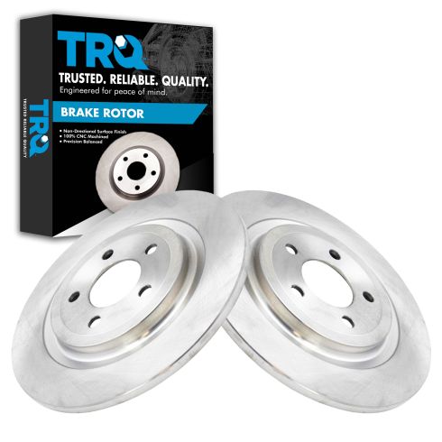 Ford Rear Driver & Passenger Side 2 Piece Brake Rotor Set - Image 6