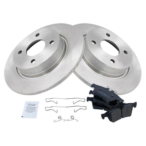 2018-21 Ford EcoSport Front Wheel Drive Rear Ceramic Brake Pad & Rotor Kit TRQ BKA14505