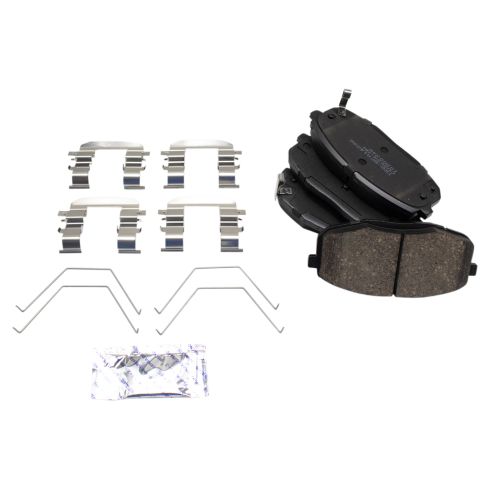 Hyundai Kona Kia Forte Seltos Front Ceramic Brake Pad & Rotor Kit TRQ BKA65580