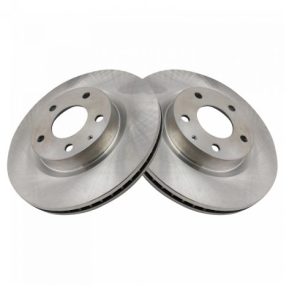 Mazda 3 CX-3 Front Driver & Passenger Side 2 Piece Brake Rotor Set TRQ BRA72707