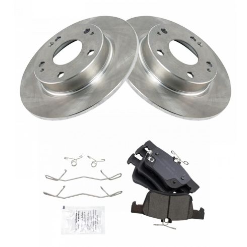 Honda Civic Insight Rear Ceramic Brake Pad & Rotor Kit TRQ BKA14633