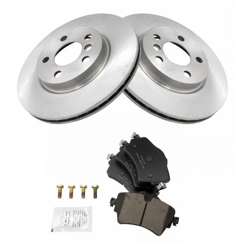 Mini Cooper Cooper Clubman Front Ceramic Brake Pad & Rotor Kit TRQ BKA14586