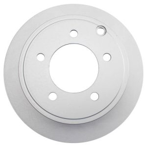 Jeep Dodge Chrysler Mitsubishi Rear Driver & Passenger Side 2 Piece Premium G-Coated Brake Rotor Set TRQ BRA79393