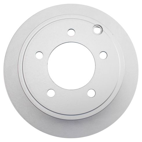 Jeep Dodge Chrysler Mitsubishi Rear Driver & Passenger Side 2 Piece Premium G-Coated Brake Rotor Set TRQ BRA79393