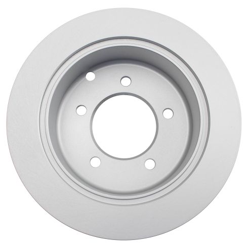 Jeep Dodge Chrysler Mitsubishi Rear Driver & Passenger Side 2 Piece Premium G-Coated Brake Rotor Set TRQ BRA79393
