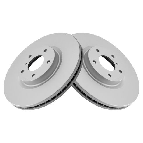 Nissan Infiniti Front Driver & Passenger Side 2 Piece Premium G-Coated Brake Rotor Set TRQ BRA79575
