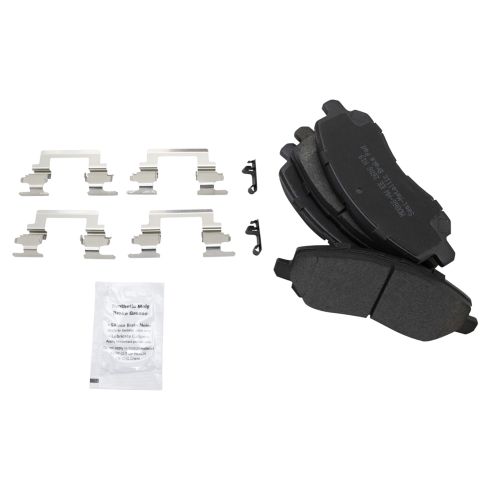 Jeep Dodge Chrysler Front & Rear Semi-Metallic Premium G-Coated Brake Pad & Rotor Kit TRQ BKA14652