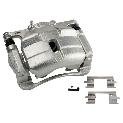 Nissan Rogue Rogue Select Front Ceramic Premium G-Coated Brake Pad & Rotor Kit with Calipers TRQ BKA14677