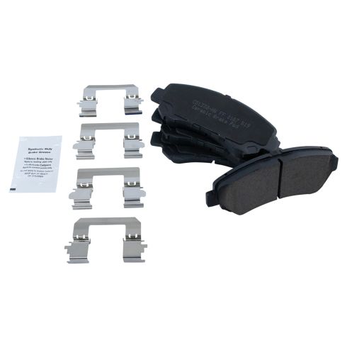 Nissan Rogue Rogue Select Front Ceramic Premium G-Coated Brake Pad & Rotor Kit with Calipers TRQ BKA14677