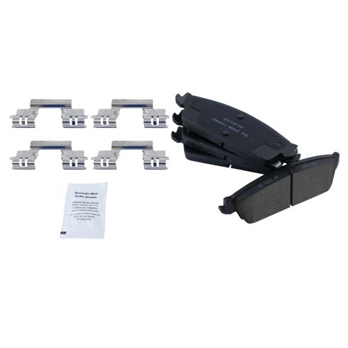 Chevrolet GMC Cadillac Rear Ceramic Premium G-Coated Brake Pad & Rotor Kit with Calipers TRQ BKA14689 - Image 5