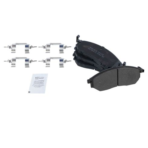 Nissan Infiniti Front Semi-Metallic Premium G-Coated Brake Pad & Rotor Kit TRQ BKA14779