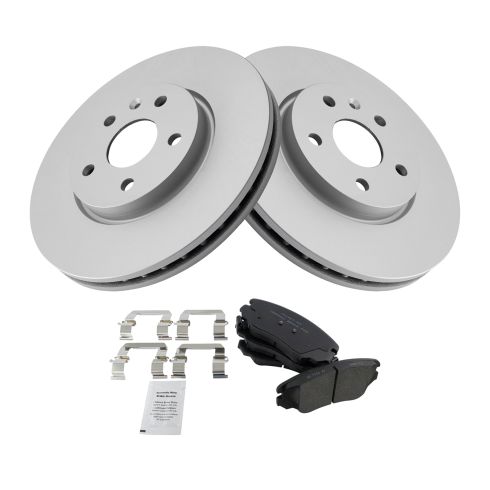 Chevrolet GMC Buick Front Ceramic Premium G-Coated Brake Pad & Rotor Kit TRQ BKA14820