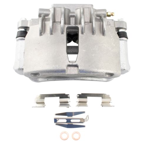 1999-02 Ford Mustang Front Ceramic Brake Pad & Rotor Kit with Calipers TRQ BKA18456 - Image 2