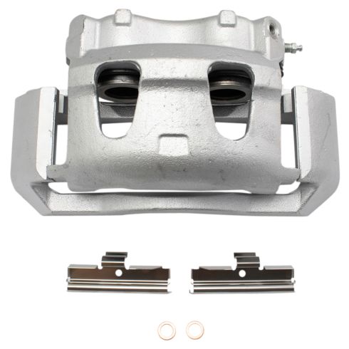 Ford Front Ceramic Brake Pad & Rotor Kit with Calipers TRQ BKA18382 - Image 3