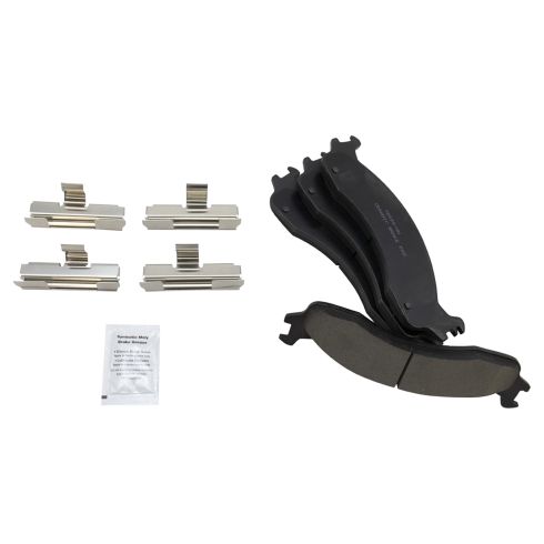 Ford Front Ceramic Brake Pad & Rotor Kit with Calipers TRQ BKA18382 - Image 5