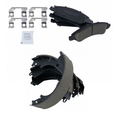 Chevrolet GMC Front & Rear Ceramic Brake Pads TRQ BFA18548