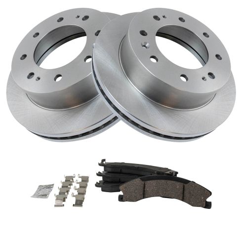 2016-19 Chevrolet Suburban 3500 HD Front Ceramic Brake Pad & Rotor Kit TRQ BKA18554