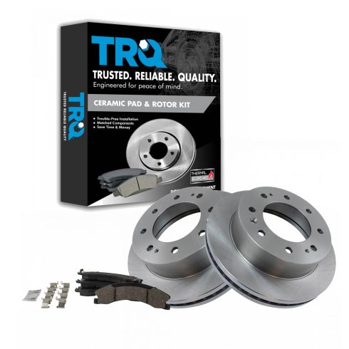 2016-19 Chevrolet Suburban 3500 HD Front Ceramic Brake Pad & Rotor Kit TRQ BKA18554