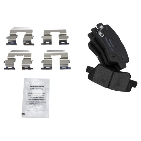 Kia Optima Rear Ceramic Brake Pad & Rotor Kit TRQ BKA18591